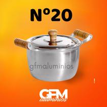 Caldeirao de feijão Nº20 em alumínio fundido grosso