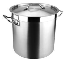 Caldeirão Grande Fundo Triplo Aço Inox 48,4L Profissional