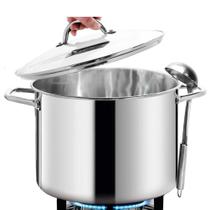 Caldeirão HOMICHEF 12 Quart em Aço Inoxidável Livre de Níquel Caldeirão HOMICHEF 12 Quart em Aço Inoxidável Livre de Níquel