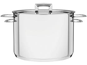 Caldeirão Inox Tramontina 7,7L Fundo Triplo com Tampa 24cm Brava