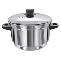 Caldeirão Panela 20 cm 3,2 Litros Resistente Multiuso Fácil de Limpar Alumínio Polido Prollar
