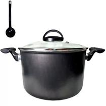 Caldeirão Panela 22cm Antiaderente Com Tampa De Vidro