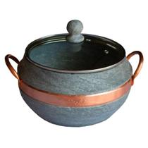 Caldeirao Panela Bojuda Pan.boj-SJ-V-pedsab3600 Pedra Sabao 3,6L Tampa Vidro Cobre Industria Sao Caldeirao Panela Bojuda Pan.boj-SJ-V-pedsab3600 Pedra Sabao 3,6L Tampa Vidro Cobre Industria Sao