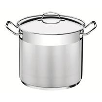 Caldeirão Professional em Aço Inox Fundo Triplo com Tampa e Alças 24cm 9.6 Litros Tramontina