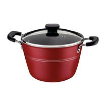 Caldeirão Sicília Vermelho Pimenta em Alumínio c/ Revestimento Starfon Antiaderente e Tampa 26cm 7,6L - Tramontina