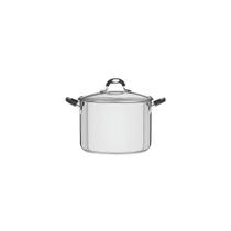 Caldeirão Solar Silicone Em Aço Inox Com Fundo Triplo Com Tampa De Vidro 30 Cm 15,4 L
