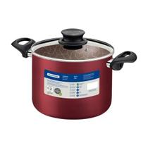 Caldeirão Tramontina antiaderente 24cm 7,1 litros vermelho