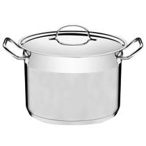 Caldeirão Tramontina Professional 28cm 11,9L em Aço Inox F. Triplo Tampa Plana Satinado 62625280 Caldeirão Tramontina Professional 28cm 11,9L em Aço Inox F. Triplo Tampa Plana Satinado 62625280