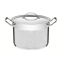 Caldeirão Tramontina Professional 30cm 15,2l Inox Fundo Triplo Tampa Plana Detalhe Satinado Tramontina