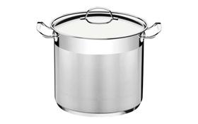 Caldeirão Tramontina Professional em Aço Inox Fundo Triplo com Tampa e Alças 24 cm 9,6 L Caldeirão Tramontina Professional em Aço Inox Fundo Triplo com Tampa e Alças 24 cm 9,6 L