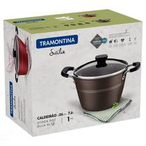 Caldeirão Tramontina Sicília Alumínio Starflon Avelã 7,6L