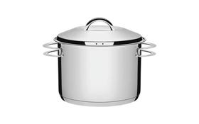 Caldeirão Tramontina Solar em Aço Inox Fundo Triplo com Tampa e Alças 20 cm 4,6 L