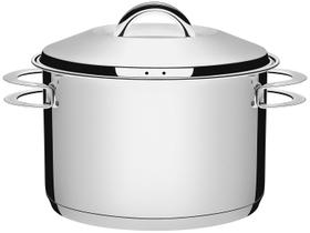 Caldeirão Tramontina Solar em Aço Inox Fundo Triplo com Tampa e Alças 24 cm 7,8 L Caldeirão Tramontina Solar em Aço Inox Fundo Triplo com Tampa e Alças 24 cm 7,8 L