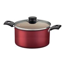 Caldeirão Tramontina Turim Antiaderente Starflon Max Vermelho 24 cm