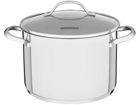 Caldeirão Tramontina Una em Aço Inox com Fundo Triplo e Tampa de Vidro 16 cm 2,2 L Caldeirão Tramontina Una em Aço Inox com Fundo Triplo e Tampa de Vidro 16 cm 2,2 L