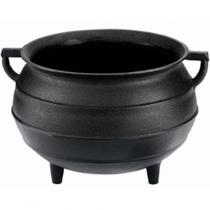 Caldeirão tripé alça de ferro 20x26 cm 8 lts panela mineira