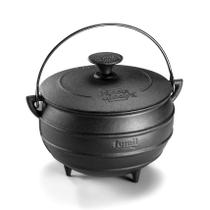 Caldeirão Tripé Arco e Tampa Panela Mineira 16x17,5cm 2L