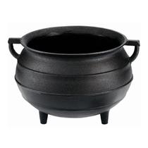 Caldeirão Tripé de Ferro Fundido com Alça 8l 20x26cm Caçarola Tacho Fumil