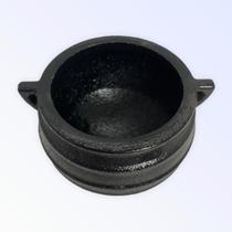 Caldeirão tripé em ferro fundido com alça e sem tampa 100 ml
