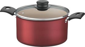 Caldeirão Turim Tramontina em alumínio com revestimento antiaderente - Vermelho Ø20cm Caldeirão Turim Tramontina em alumínio com revestimento antiaderente - Vermelho Ø20cm