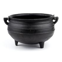 Caldeirão Wicca da Bruxa de Ferro Tripé Alça N.4 1,6 Litros