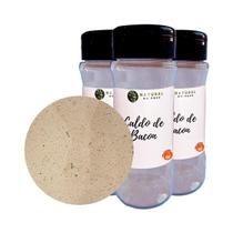 Caldo De Bacon Kit 3 100% Natural Pote Com Dosador 100G