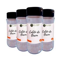 Caldo De Bacon Qualidade Premium Kit 4 Pote Com Dosador 100G