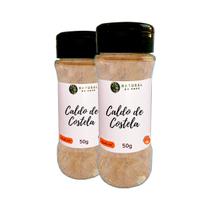 Caldo de Costela Riqueza no Sabor e Qualidade Premium Kit 2 50g Pote com Dosador - Natural do Povo