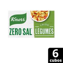 Caldo Tablete Legumes Knorr Zero Sal Caixa 48G 6 Unidades