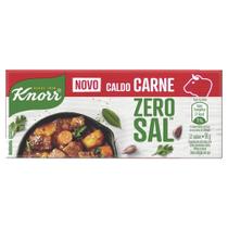 Caldo Tabletes Carne Knorr Zero Sal Caixa 96g 12 Unidades