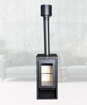 Calefator a Lenha de Dupla Combustão Black Estela Maris