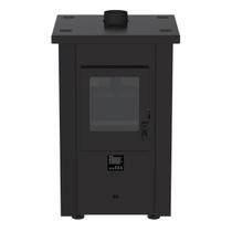 Calefator a Pellets Vulcano Preto Fosco