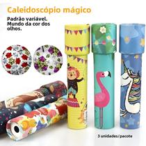 Caleidoscópio de cor aleatória giratório mágico clássico brinquedos educativos para meninos meninas