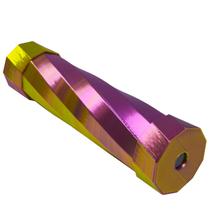 Caleidoscópio Mágico Brilhante Espiralado Giratório Mosaico Lilás Metalizado Dourado Caleidoscópio Mágico Brilhante Espiralado Giratório Mosaico Lilás Metalizado Dourado