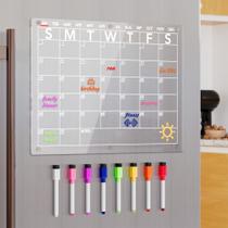 Calendar Magnetic Dry Erase Board Neatsure 15x11 com 8 marcadores Calendar Magnetic Dry Erase Board Neatsure 15x11 com 8 marcadores