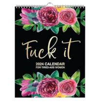 Calendário 2024 para mulheres, Fu-ck It, Funny Word, mensal