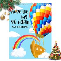 Calendário 2025 FOTN Here We Again - Planner de Parede com Balões de Ar Quente
