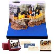 Calendário 2026 BRAITEN 3D Castle com luzes LED