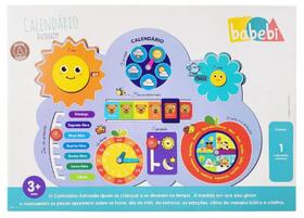 Calendário Animado Infantil - Babebi - Brinquedo Educativo