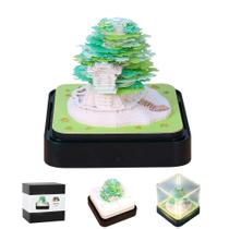 Calendário artístico Memo Pad MACTANO 3D 2024 Sakura Tree com caixa