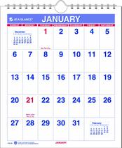 Calendário AT-A-GLANCE 2014 Mini Monthly Wall 16,51x19,05 cm Calendário AT-A-GLANCE 2014 Mini Monthly Wall 16,51x19,05 cm