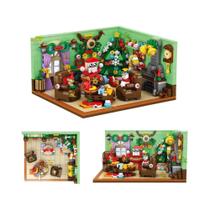 Calendário De Contagem Regressiva De Natal De 24 Dias, Árvore, Papai Noel, Trem, Blocos De Montar