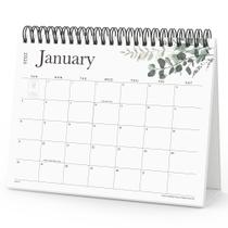 Calendário de Mesa Cabrix 2025-2026 - 18 Meses com Adesivos