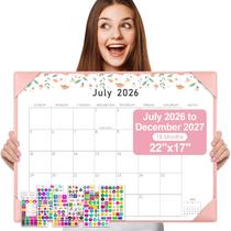 Calendário de Mesa Gannyfer 2026-2027 56x43cm Tapete Rosa