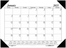 Calendário de mesa House of Doolittle 2025 mensal de 22 x 17 polegadas Calendário de mesa House of Doolittle 2025 mensal de 22 x 17 polegadas