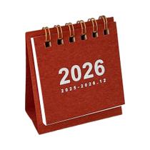 Calendário De Mesa Mini Espiral 2026 Decoração Criativa Para Escritório Material De Escritório Calendário De Mesa Mini Espiral 2026 Decoração Criativa Para Escritório Material De Escritório