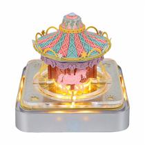 Calendário de mesa OKYUK 2025 3D Art com luzes LED e bloco de notas