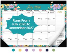 Calendário de Mesa Taja 2026-2027 Floral 43x30cm Grande Calendário de Mesa Taja 2026-2027 Floral 43x30cm Grande