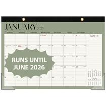 Calendário de mesa VALCOME 2025 de janeiro a junho 18 meses 17x12cm