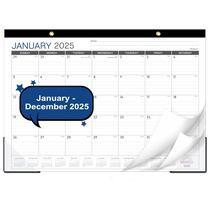 Calendário de mesa Vondafe 2025 JAN - DEC 17x12 cm com protetores de canto
